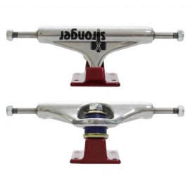TRUCK_marca_STRONGER VAZADO 139MM_cor_vermelho_com_logo_sucata_brazil_loja_skate_maua_moda_skatista_streetwear